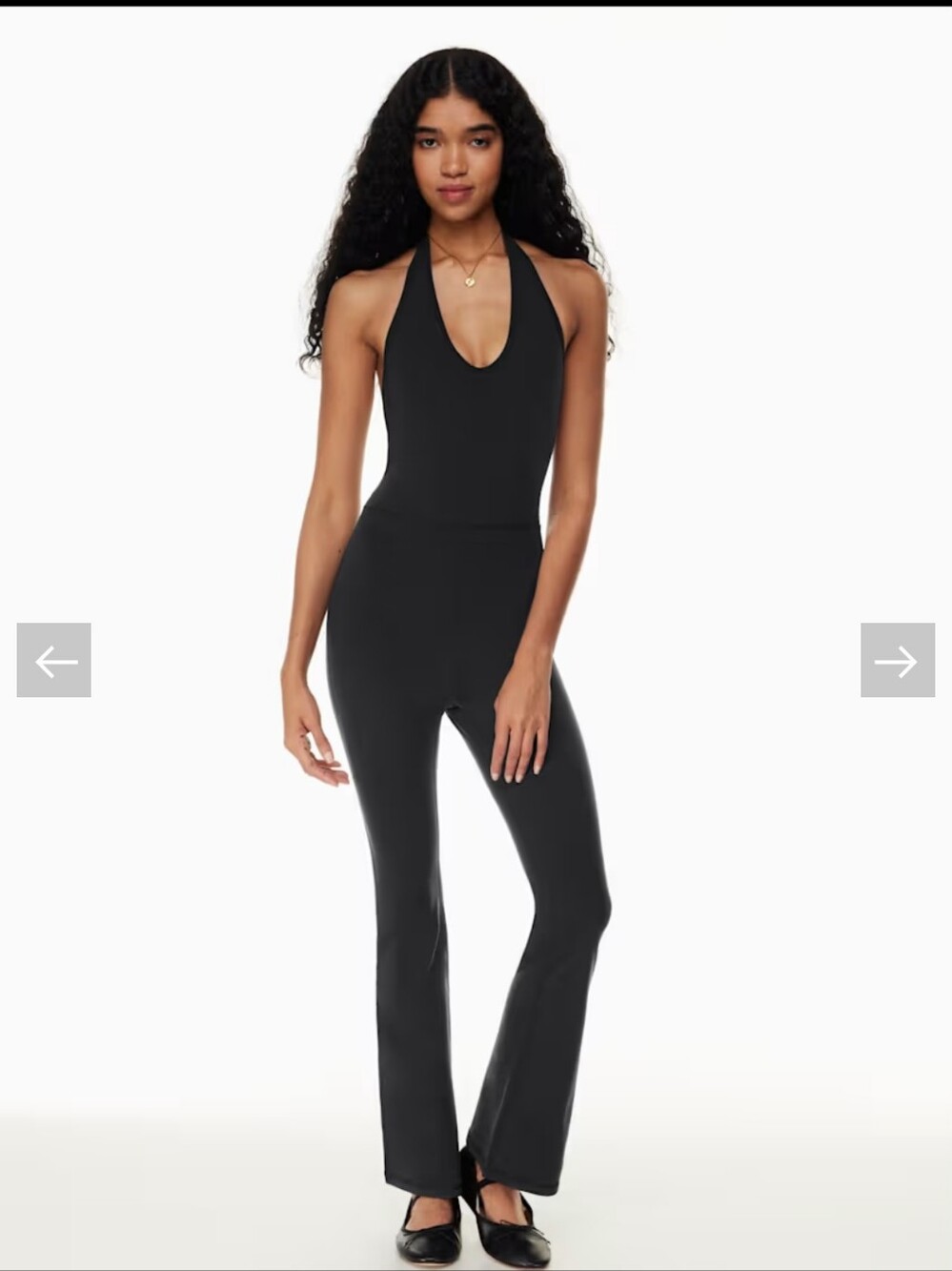 Aritzia Wilfred Free Look Flare Jumpsuit Size Med Black. Like New